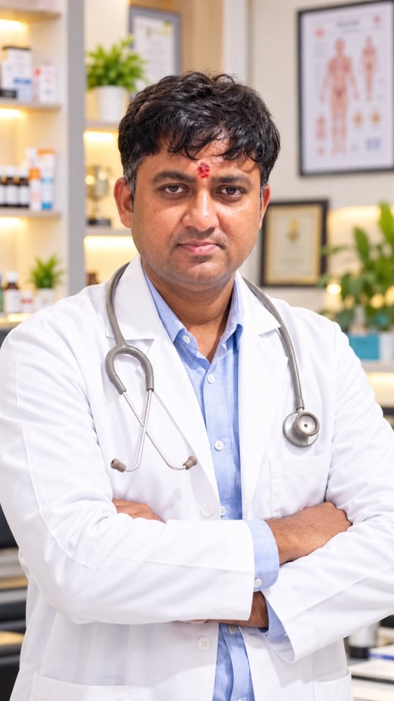 Dr. S. N. Bharti, Homeopathic Physician at Homeopath Research Center, Lakhisarai